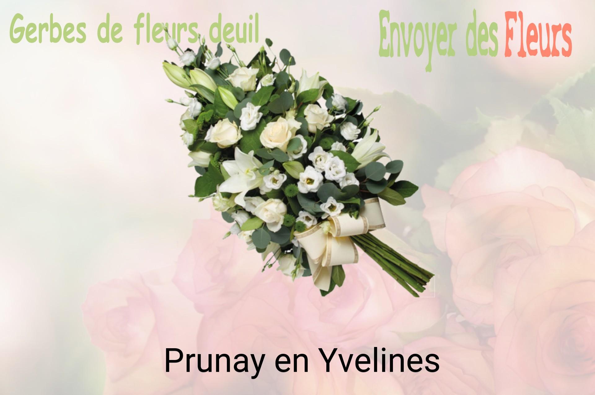 Gerbe de fleurs de deuil livrée à Prunay-en-Yvelines